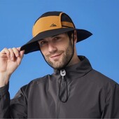 Big Brim Color Blocking Outdoor Sunscreen Ορειβατικό Καπέλο Αδιάβροχο Fisherman`s Hat Ανδρικό καπέλο ιππασίας UV Sun Camping