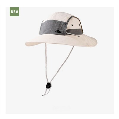 Big Brim Color Blocking Outdoor Sunscreen Ορειβατικό Καπέλο Αδιάβροχο Fisherman`s Hat Ανδρικό καπέλο ιππασίας UV Sun Camping