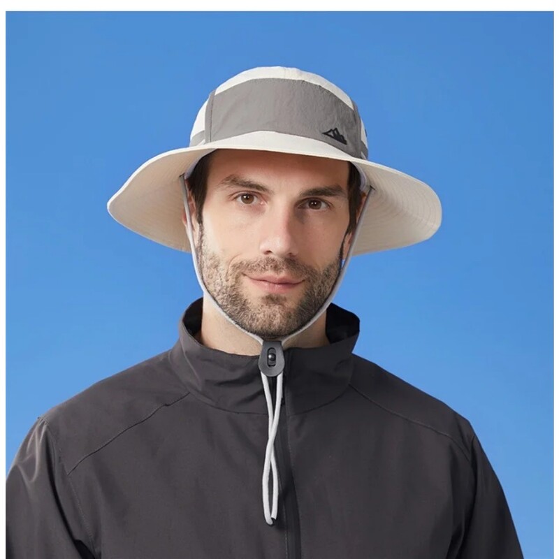 Big Brim Color Blocking Outdoor Sunscreen Ορειβατικό Καπέλο Αδιάβροχο Fisherman`s Hat Ανδρικό καπέλο ιππασίας UV Sun Camping