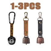 3/2/1PCS Κρεμαστό μενταγιόν σκηνής κάμπινγκ Little Bear Bell Chimes Εξαιρετικά ελαφριά ατμόσφαιρα Διακοσμητικό πάρτι αυτοκινήτου Παράθυρο ρετρό χαριτωμένο μενταγιόν