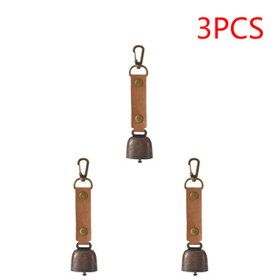 3/2/1PCS Κρεμαστό μενταγιόν σκηνής κάμπινγκ Little Bear Bell Chimes Εξαιρετικά ελαφριά ατμόσφαιρα Διακοσμητικό πάρτι αυτοκινήτου Παράθυρο ρετρό χαριτωμένο μενταγιόν