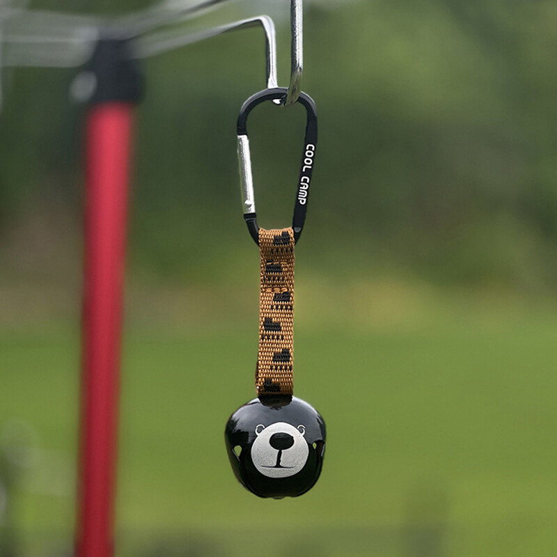 3/2/1PCS Κρεμαστό μενταγιόν σκηνής κάμπινγκ Little Bear Bell Chimes Εξαιρετικά ελαφριά ατμόσφαιρα Διακοσμητικό πάρτι αυτοκινήτου Παράθυρο ρετρό χαριτωμένο μενταγιόν 