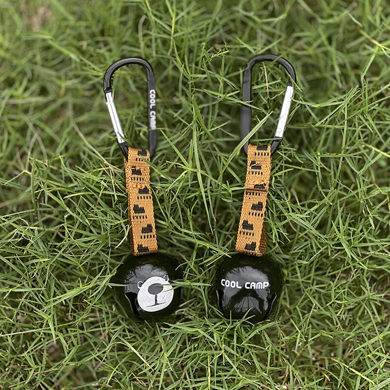 3/2/1PCS Κρεμαστό μενταγιόν σκηνής κάμπινγκ Little Bear Bell Chimes Εξαιρετικά ελαφριά ατμόσφαιρα Διακοσμητικό πάρτι αυτοκινήτου Παράθυρο ρετρό χαριτωμένο μενταγιόν 