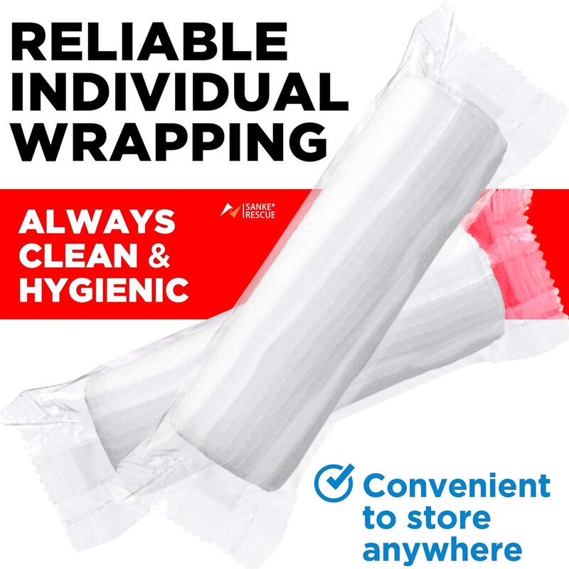 Premium Rolls Gauze 12-24 Pack 3-4" x 4,9yd Αναπνεύσιμη τυλιγμένη γάζα τυλιγμένη μπόνους ταινία Πρώτων βοηθειών Συμμορφούμενη με περιτύλιγμα γάζας