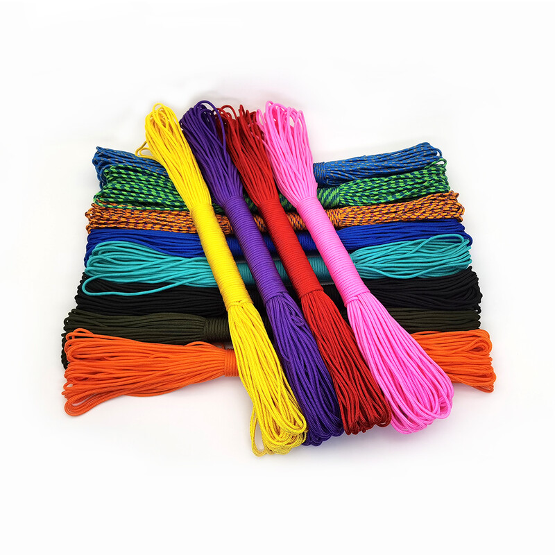 100 metara 2 mm čvrsta užad za padobran Uže Mil Spec Type Jednostruka oprema za penjanje, kampiranje Paracord
