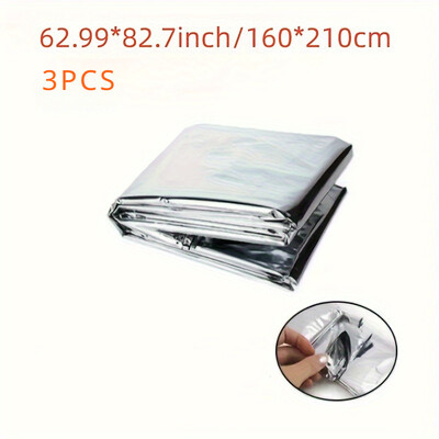 3 kom vanjske izolacijske deke za hitne slučajeve, izolacijske deke od aluminijske folije, pribor za kampiranje za preživljavanje na otvorenom