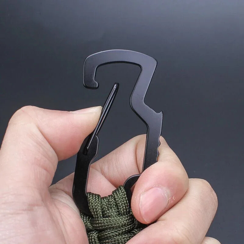 Paracord privjesak za ključeve Vojni pleteni paracord privjesak za ključeve Vanjski višenamjenski čvor za hitne slučajeve Otvarač za boce Alat za šesterokutni ključ