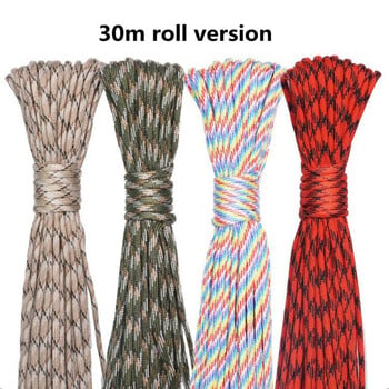 5M/15M/30M 7-Core 550 Paracord 4mm Αλεξίπτωτο Κορδόνι Υπαίθριο Κάμπινγκ Survival Kit Σχοινί Ομπρέλα Σκηνής Κορδόνι ιμάντας ρούχων