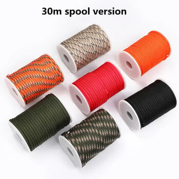 5M/15M/30M 7-Core 550 Paracord 4mm Αλεξίπτωτο Κορδόνι Υπαίθριο Κάμπινγκ Survival Kit Σχοινί Ομπρέλα Σκηνής Κορδόνι ιμάντας ρούχων