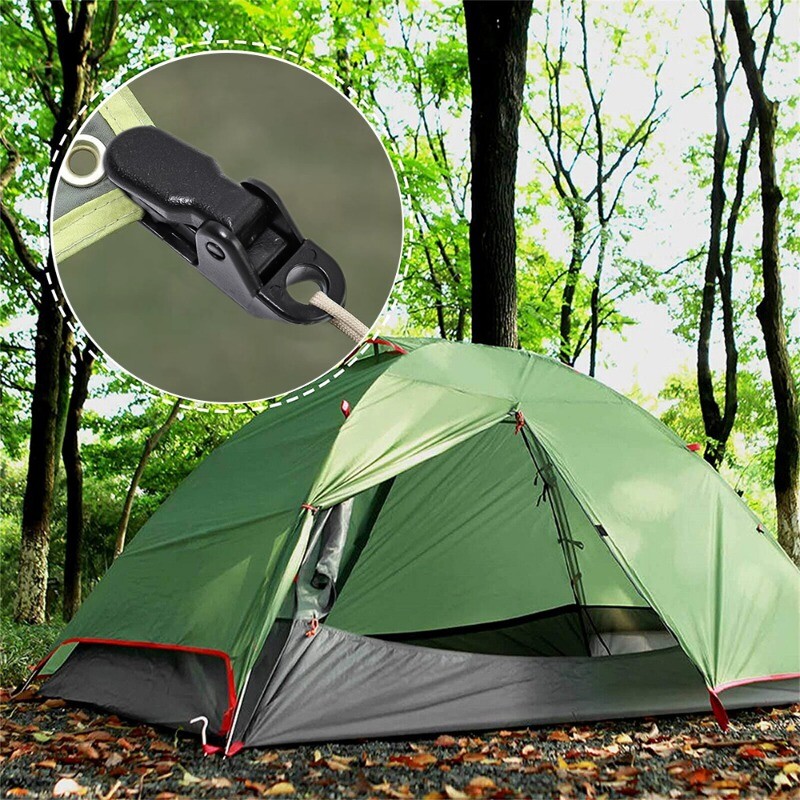 10/20 gab Markīzes Skavas Brezenta Skavas Snap Pakaramie Telts kempings Izdzīvošanas Pievilkšanas rīks Brezenta saspraudes roktura āķis āra nometnes pārgājienam