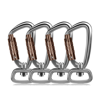 4KN 360° rotirajući spinner karabiner zakretna karabinerska kopča Kuka za povodac za kućne ljubimce Mali karabiner s automatskim zaključavanjem Viseća kopča