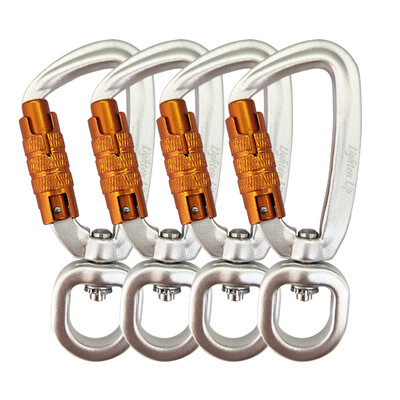 4KN 360° rotirajući spinner karabiner zakretna karabinerska kopča Kuka za povodac za kućne ljubimce Mali karabiner s automatskim zaključavanjem Viseća kopča