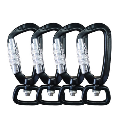 4KN 360° rotirajući spinner karabiner zakretna karabinerska kopča Kuka za povodac za kućne ljubimce Mali karabiner s automatskim zaključavanjem Viseća kopča