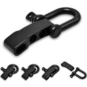 Kopča za narukvicu Paracord od 4 komada, podesiva metalna kopča za pramčano sidro, D kopča za okove, bočno otpuštanje za dodatke za narukvice za preživljavanje