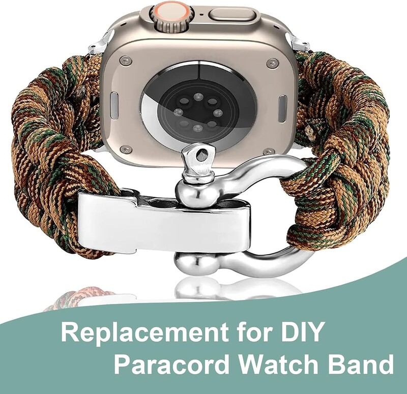 Kopča za narukvicu Paracord od 4 komada, podesiva metalna kopča za pramčano sidro, D kopča za okove, bočno otpuštanje za dodatke za narukvice za preživljavanje