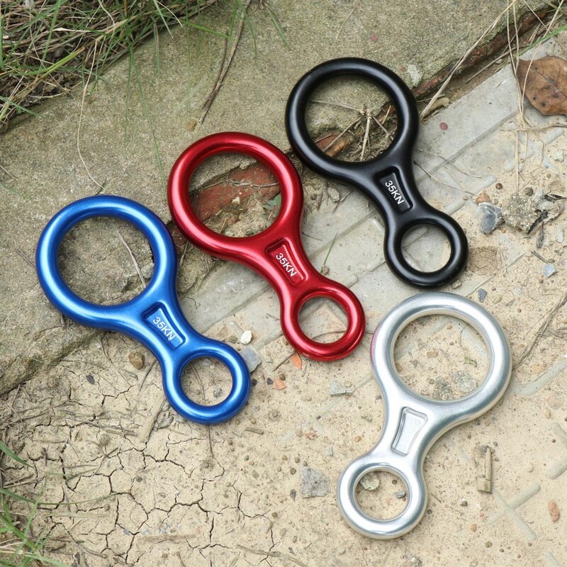 Rock Climbing Descender 35KN Εικόνα 8 Word Rope Descender Climbing Ring Downhill Eight Ring Gear Climbing Device Equipment
