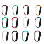 Lagani prijenosni veliki D karabin, mekani karabiner za planinarenje, kampiranje, putovanja, nosač cipela s valjkom