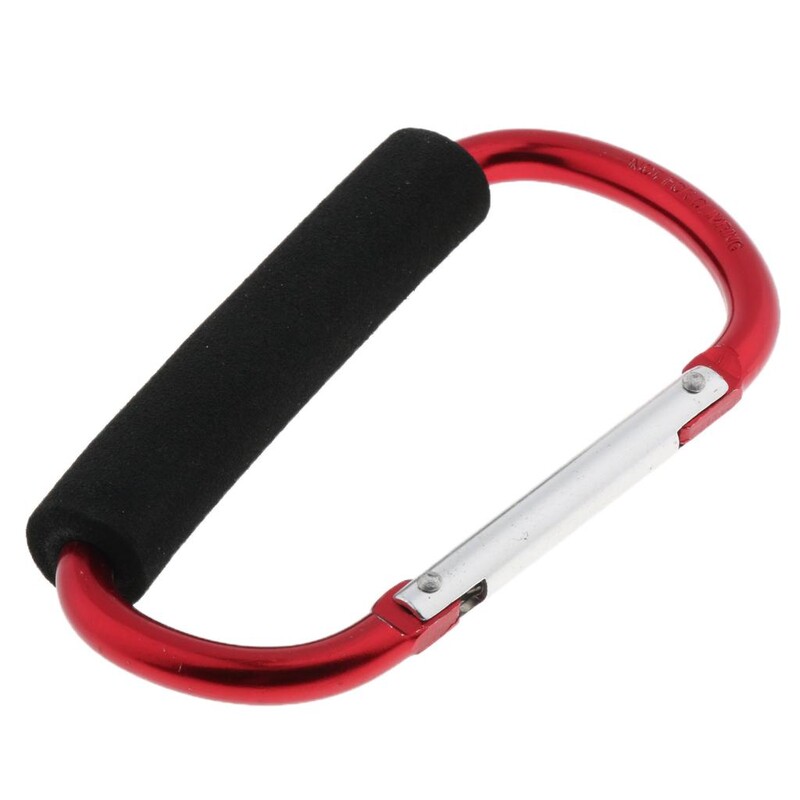 Lagani prijenosni veliki D karabin, mekani karabiner za planinarenje, kampiranje, putovanja, nosač cipela s valjkom