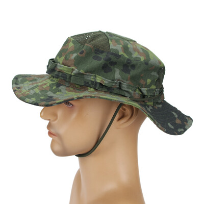 Νέο καπέλο καμουφλάζ Boonie καπέλο φαρδύ γείσο Ανδρικά σπορ Ψάρεμα Πεζοπορία Κυνήγι Πτυσσόμενο μαλακό καπέλο