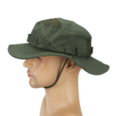 Νέο καπέλο καμουφλάζ Boonie καπέλο φαρδύ γείσο Ανδρικά σπορ Ψάρεμα Πεζοπορία Κυνήγι Πτυσσόμενο μαλακό καπέλο