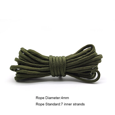 550 Paracord Parachute Cord Lanyard Tent Rope Guyline Mil Spec Type III 7 Strand 50FT 100FT for πεζοπορία κάμπινγκ