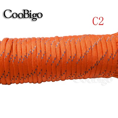 20ft-328ft Reflective Paracord Rope Dia.4mm for Survival Cord Lanyard Camping Αναρρίχηση Κάμπινγκ Σχοινάκι πεζοπορίας