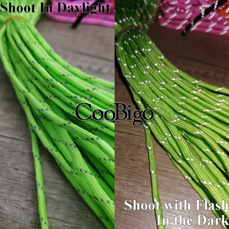 20ft-328ft Reflective Paracord Rope Dia.4mm for Survival Cord Lanyard Camping Αναρρίχηση Κάμπινγκ Σχοινάκι πεζοπορίας