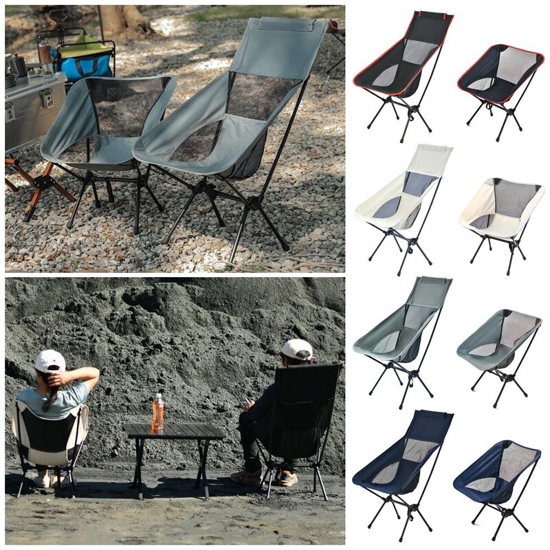 Vonkajšia skladacia stolička, ľahká na prenášanie, kempingové náradie, skladacia cestovná pikniková stolička na rybolov, voľný čas na pláži