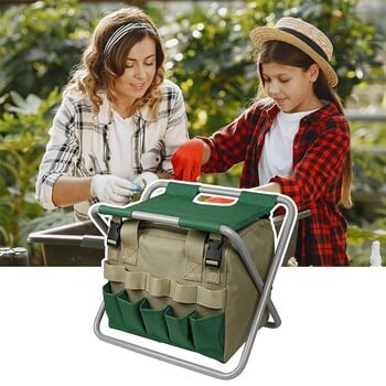 Hot Organizer Gardening Tote Bag Lawn Yard Bag Green Storage Bag Carrier Capacity Gardening Tool Kit