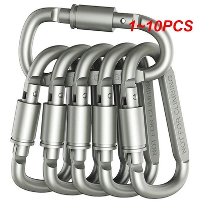 1~10PCS партида Карабинер Комплект за пътуване Къмпинг оборудване Алуминиева екипировка за оцеляване Лагерна кука за алпинизъм Карабинер Къмпинг