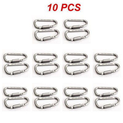 Παρτίδα 1~10 τεμ. Carabiner Travel Kit Εξοπλισμός Κάμπινγκ Κράμα αλουμινίου Survival Gear Camp Mountaineering Hook Carabiner Camping