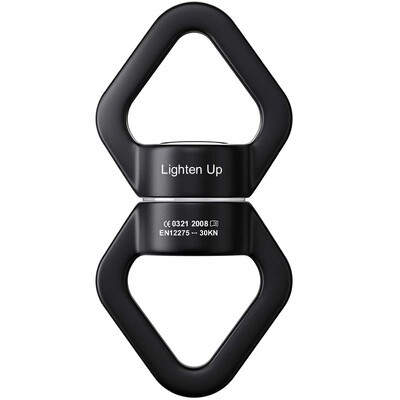 30KN Dodaci Univerzalni Yoga Gimbal Ring Rotacijski konektor Rotacijska viseća mreža Swing Spinner Rope Rope Connector Rock 카라비너