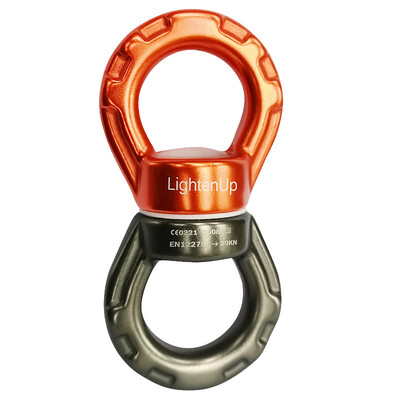 30KN Dodaci Univerzalni Yoga Gimbal Ring Rotacijski konektor Rotacijska viseća mreža Swing Spinner Rope Rope Connector Rock 카라비너