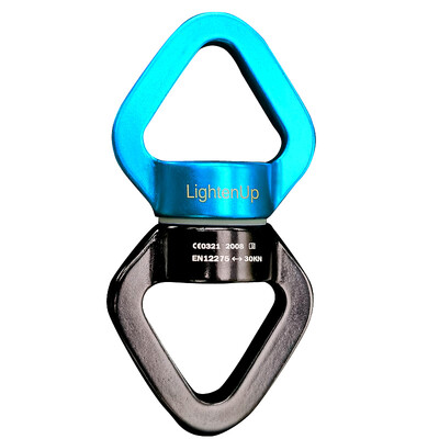 30KN Dodaci Univerzalni Yoga Gimbal Ring Rotacijski konektor Rotacijska viseća mreža Swing Spinner Rope Rope Connector Rock 카라비너