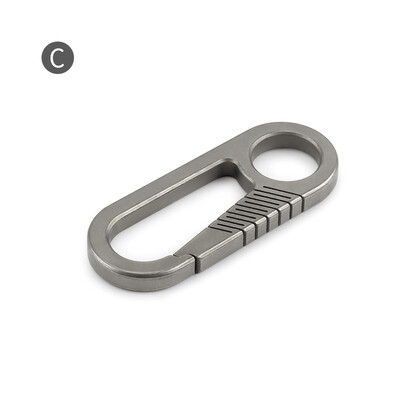 Dodaci za privjesak za ključeve Kopča od legure titana Vanjski EDC džep za alat Brze kuke za kampiranje