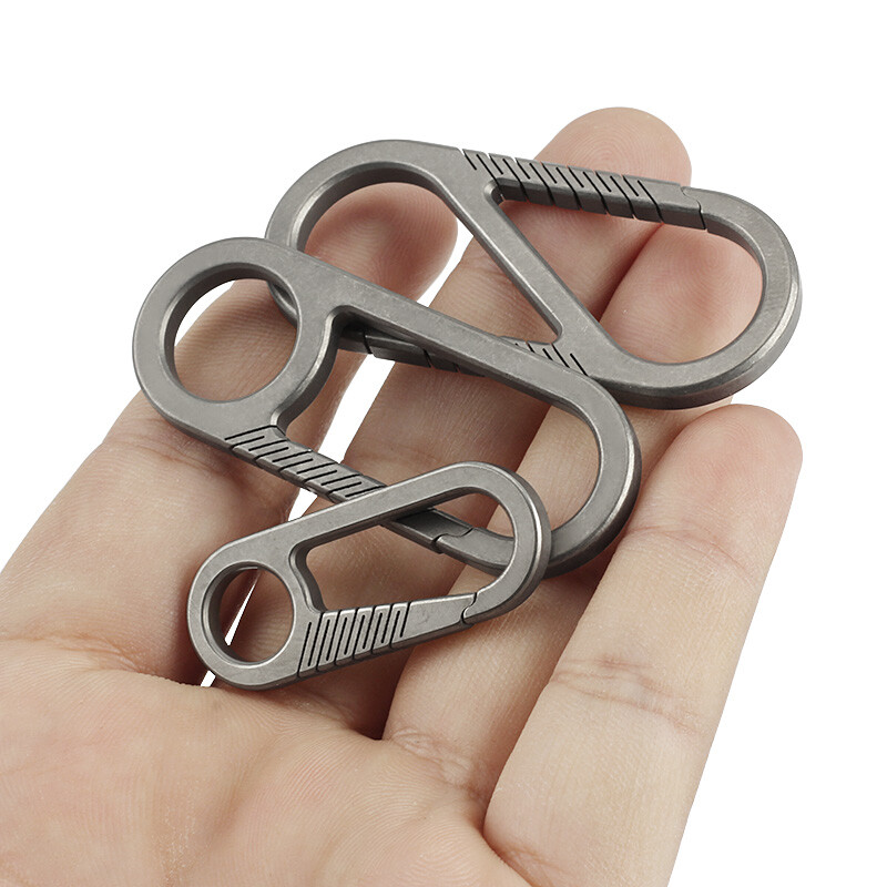 Dodaci za privjesak za ključeve Kopča od legure titana Vanjski EDC džep za alat Brze kuke za kampiranje