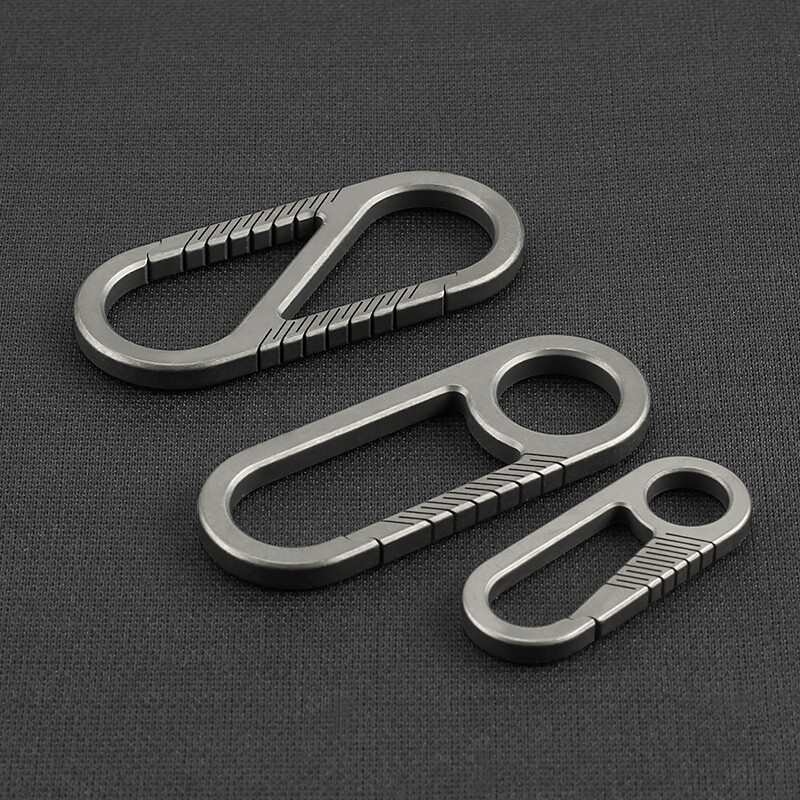 Dodaci za privjesak za ključeve Kopča od legure titana Vanjski EDC džep za alat Brze kuke za kampiranje