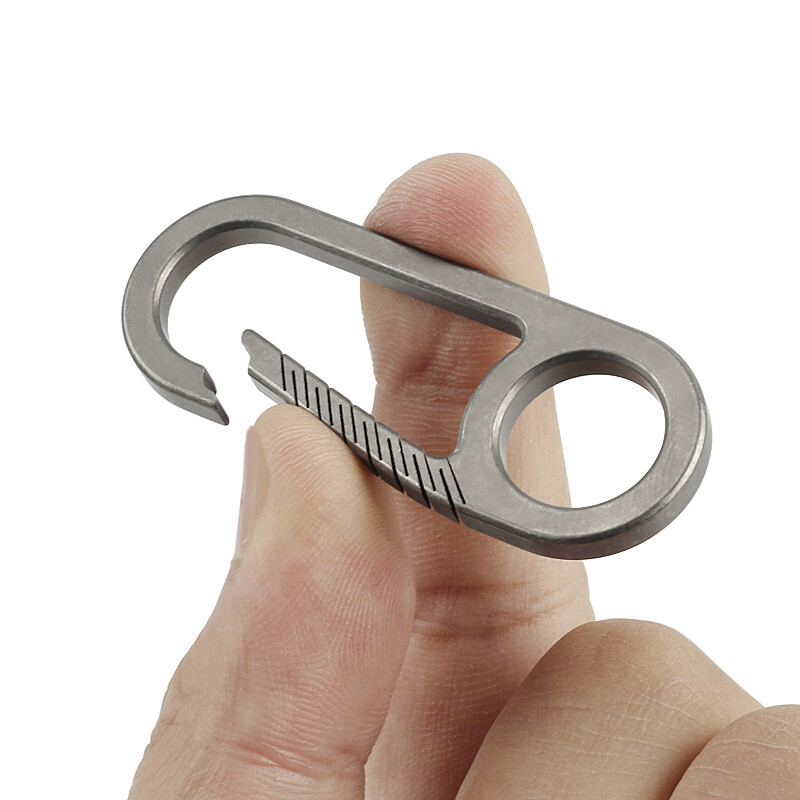 Dodaci za privjesak za ključeve Kopča od legure titana Vanjski EDC džep za alat Brze kuke za kampiranje