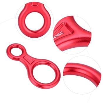 Climbing 35KN Descender Descender Rappel Ring Rock Climbing Gear Climbing 8 Ring for Climbing Outdoor Women Men