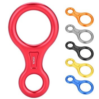 Climbing 35KN Descender Descender Rappel Ring Rock Climbing Gear Climbing 8 Ring for Climbing Outdoor Women Men