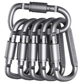 Set de 4 bucăți carabiniere pentru chei camping supraviețuire EDC în aer liber breloc clip din aliaj de aluminiu carabiner tactic cârlig carabineri
