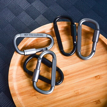 4PCS Комплект карабини за ключове Къмпинг Survival EDC Outdoor Keychain Clip Alloy Aluminum Tactical Caribiner Hook Karabiners