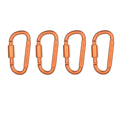Set de 4 bucăți carabiniere pentru chei camping supraviețuire EDC în aer liber breloc clip din aliaj de aluminiu carabiner tactic cârlig carabineri