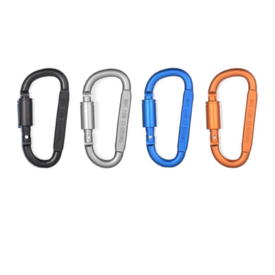 Set de 4 bucăți carabiniere pentru chei camping supraviețuire EDC în aer liber breloc clip din aliaj de aluminiu carabiner tactic cârlig carabineri