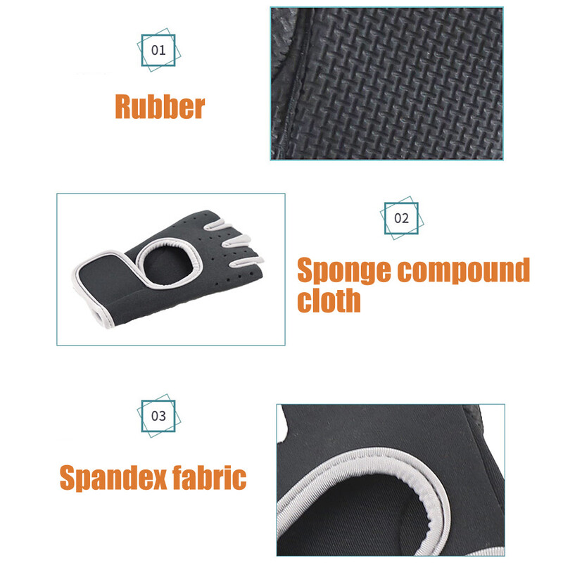 1Ζεύγος Γάντια Γυμναστικής Αθλητισμού Ποδηλασίας για Ανδρικά και Γυναικεία Αξεσουάρ Ποδηλάτου, Αλτήρες γυμναστικής Γάντια Bodybuilding Bicycle Γάντια