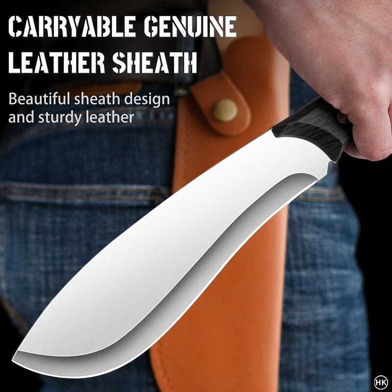 Velika mačeta za kampiranje na otvorenom pogodna za teško sjeckanje, rad u dvorištu i čišćenje džungle, koristi se kao veliki ravni nož