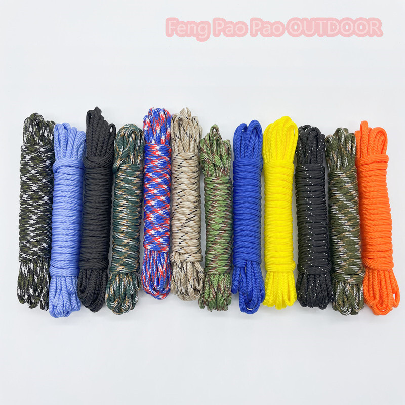 100FT 50FT Διάμετρος 4 χιλιοστών 7 πυρήνες βάσης Paracord for Survival Αλεξίπτωτο Κορδόνι Κορδόνι Κάμπινγκ Αναρρίχηση Κάμπινγκ Σχοινάκι Πεζοπορίας Ρούχα