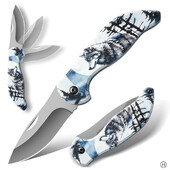 Sklopivi nož, oštar, visoke tvrdoće, višenamjenski nož s ključem, mini nož za voće od nehrđajućeg čelika, prijenosni nož za vanjske radove