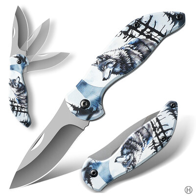 Sklopivi nož, oštar, visoke tvrdoće, višenamjenski nož s ključem, mini nož za voće od nehrđajućeg čelika, prijenosni nož za vanjske radove