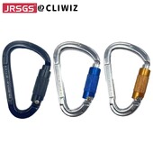 CLIWIZ Brand 7075 Aviation Aluminium 25KN Mountaineering Caving Rock Climbing Automatic Lock Carabiner με πιστοποιητικά CE\UIAA
